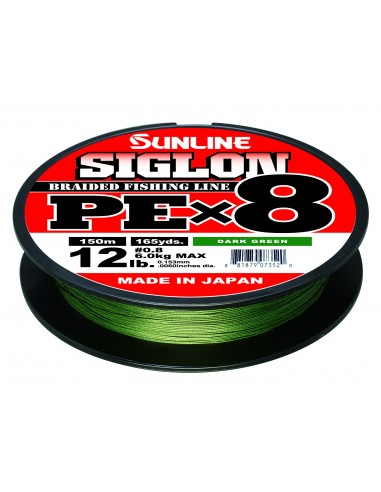Siglon PE X8 - 150m Dark Green